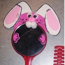 Easter Bunny Mirror - Kids Crafts